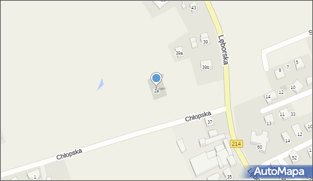 Sierakowice, Chłopska, 2a, mapa Sierakowice