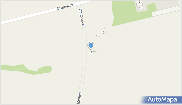 Sieroty, Chabrowa, 3, mapa Sieroty