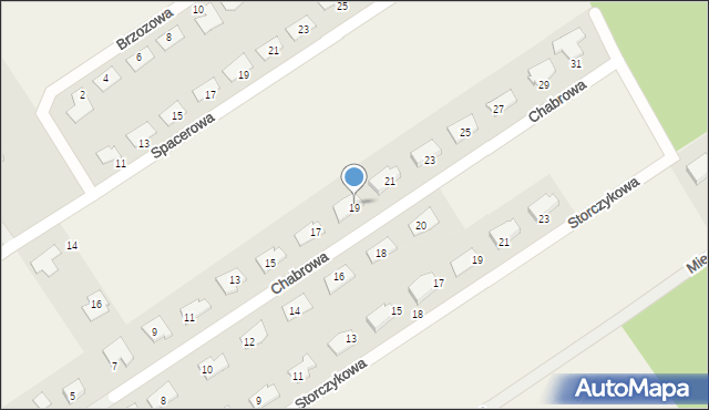 Silno, Chabrowa, 19, mapa Silno