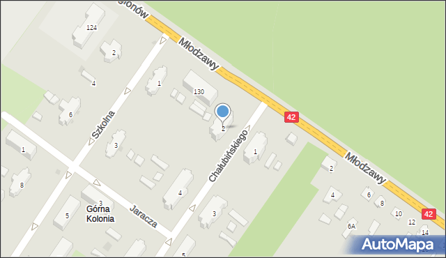 Skarżysko-Kamienna, Chałubińskiego Tytusa, 2, mapa Skarżysko-Kamienna