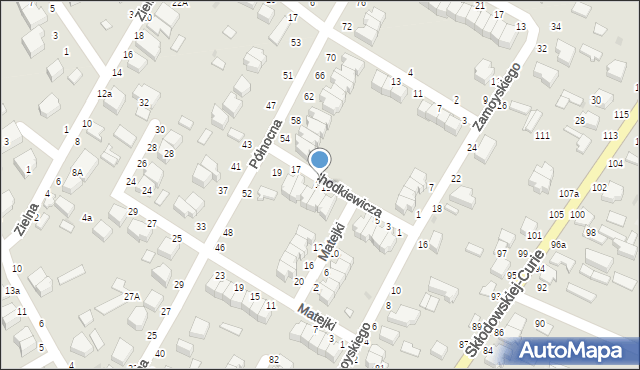 Skierniewice, Chodkiewicza Jana Karola, hetm., 13, mapa Skierniewic