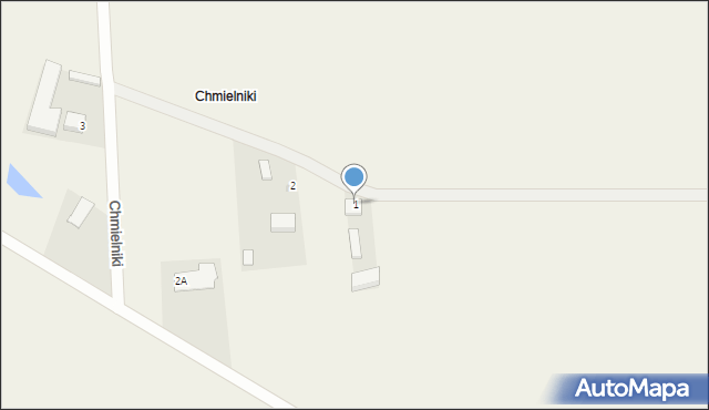 Skomlin, Chmielniki, 1, mapa Skomlin