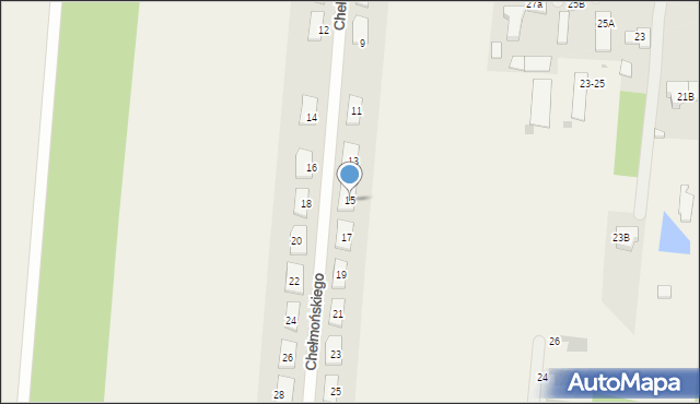 Skrzeszew, Chełmońskiego Józefa, 15, mapa Skrzeszew