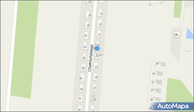 Skrzeszew, Chełmońskiego Józefa, 21, mapa Skrzeszew