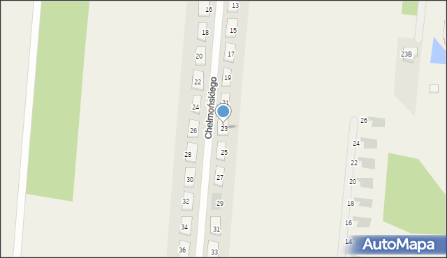 Skrzeszew, Chełmońskiego Józefa, 23, mapa Skrzeszew