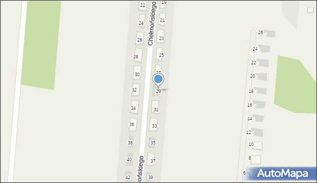 Skrzeszew, Chełmońskiego Józefa, 29, mapa Skrzeszew
