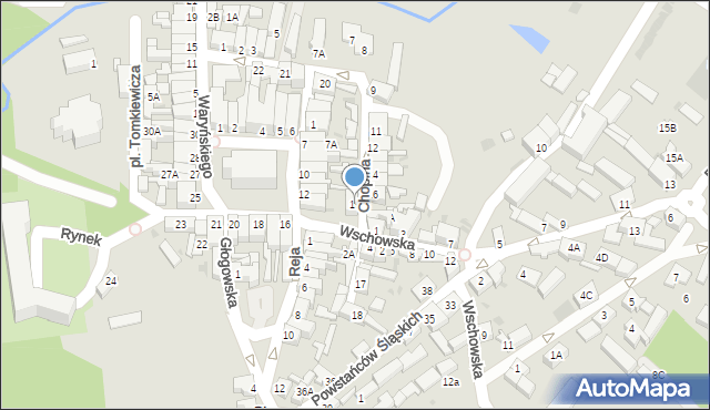 Sława, Chopina Fryderyka, 19, mapa Sława