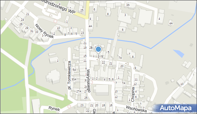 Sława, Chopina Fryderyka, 2, mapa Sława
