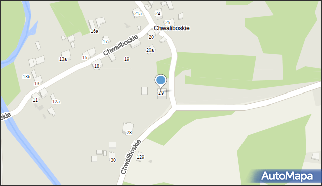 Sławków, Chwaliboskie, 29, mapa Sławków