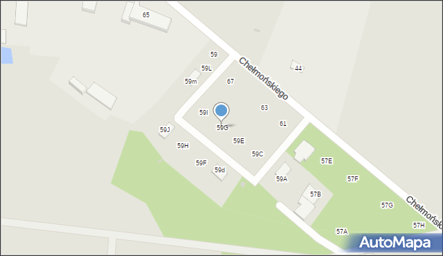 Sławno, Chełmońskiego Józefa, 59G, mapa Sławno