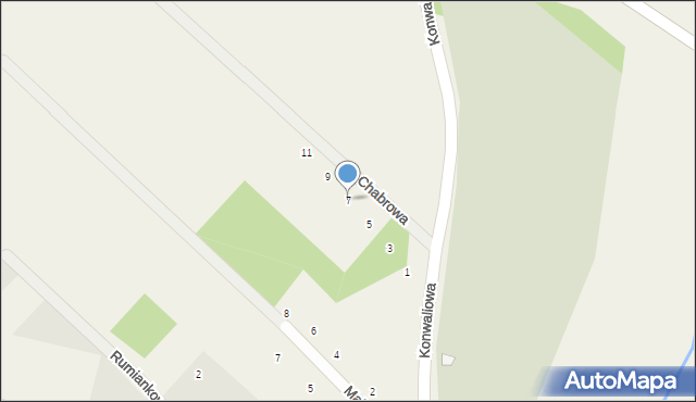Śliwice, Chabrowa, 7, mapa Śliwice