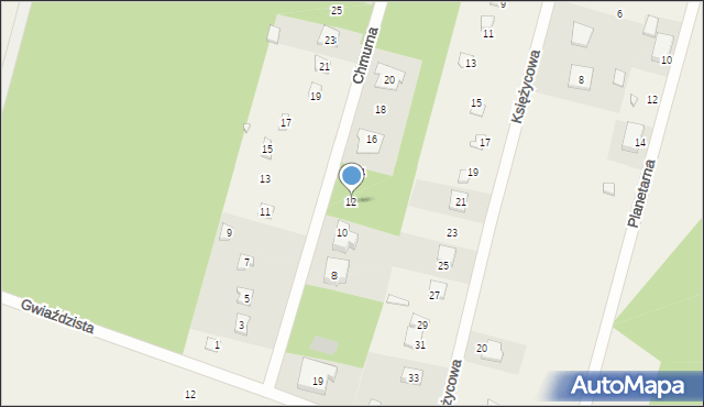 Słowak, Chmurna, 12, mapa Słowak