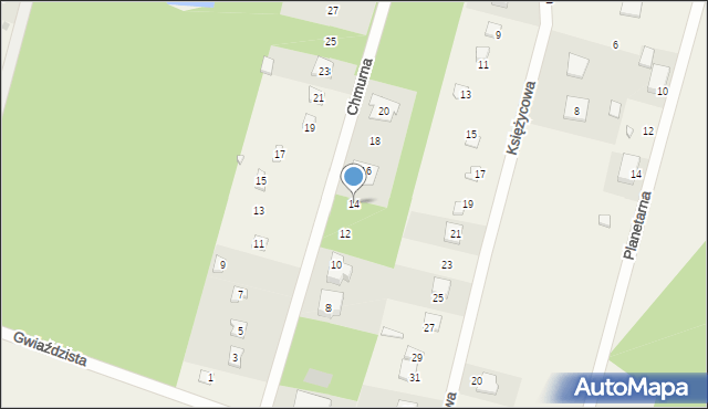 Słowak, Chmurna, 14, mapa Słowak