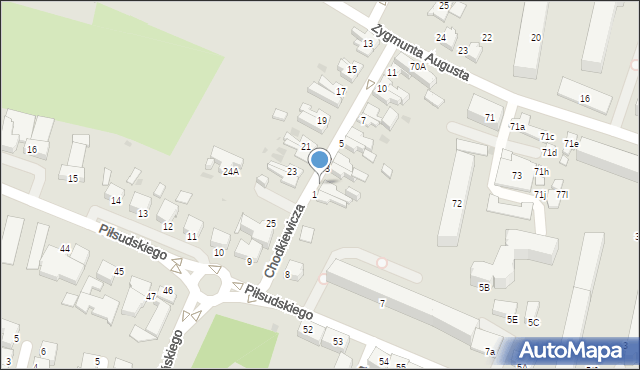 Słupsk, Chodkiewicza Jana Karola, hetm., 2, mapa Słupska