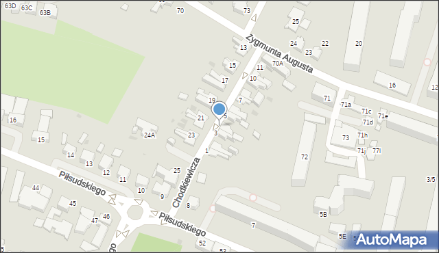 Słupsk, Chodkiewicza Jana Karola, hetm., 4, mapa Słupska