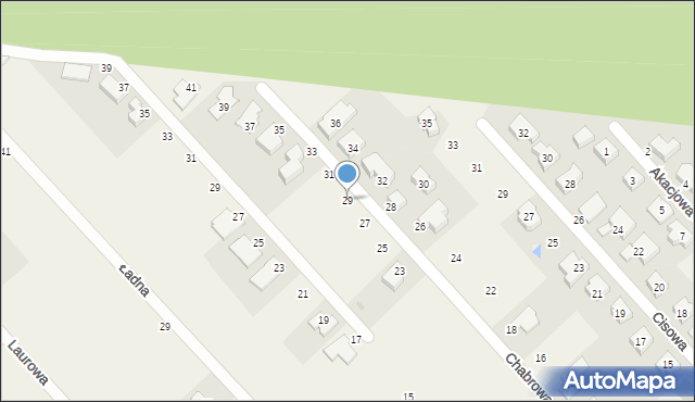 Smolec, Chabrowa, 29, mapa Smolec
