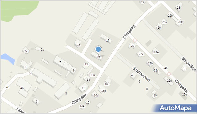 Smolec, Chłopska, 15, mapa Smolec