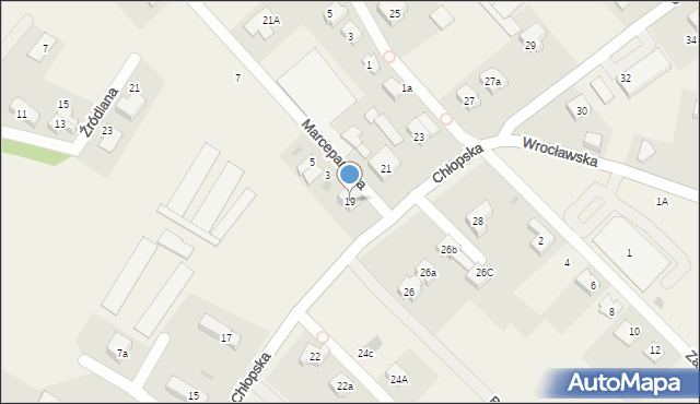 Smolec, Chłopska, 19, mapa Smolec