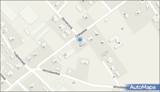 Smolec, Chłopska, 34, mapa Smolec