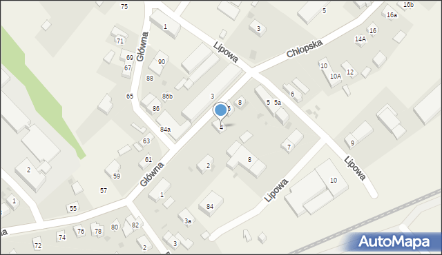 Smolec, Chłopska, 4, mapa Smolec