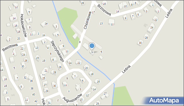 Sobótka, Choinkowa, 7, mapa Sobótka