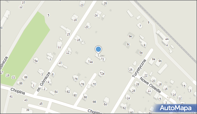Sobótka, Chopina Fryderyka, 74, mapa Sobótka