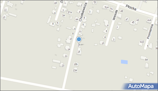 Sochaczew, Chodkiewicza Aleksandra, 17, mapa Sochaczew