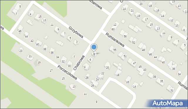 Sochaczew, Chabrowa, 8, mapa Sochaczew