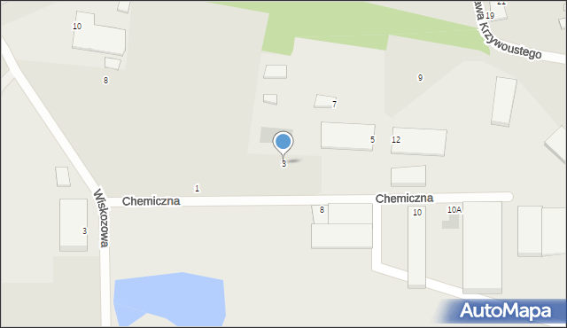 Sochaczew, Chemiczna, 3, mapa Sochaczew