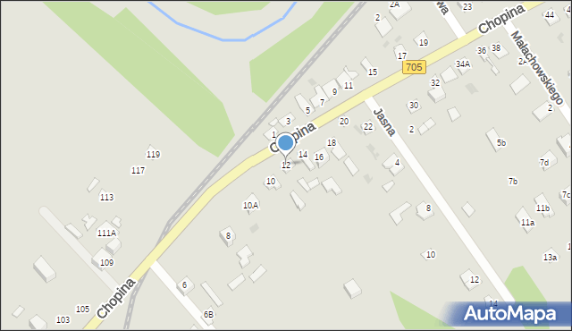 Sochaczew, Chopina Fryderyka, 12, mapa Sochaczew