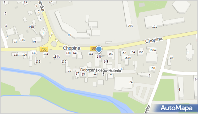 Sochaczew, Chopina Fryderyka, 146, mapa Sochaczew