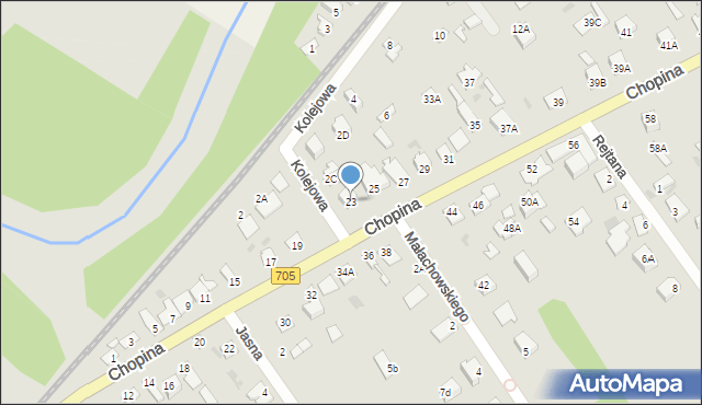 Sochaczew, Chopina Fryderyka, 23, mapa Sochaczew