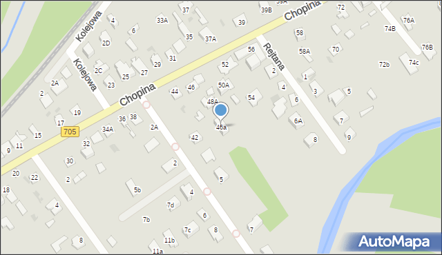 Sochaczew, Chopina Fryderyka, 46a, mapa Sochaczew