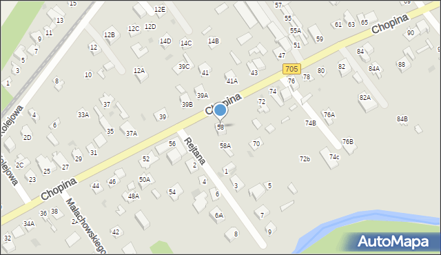 Sochaczew, Chopina Fryderyka, 58, mapa Sochaczew