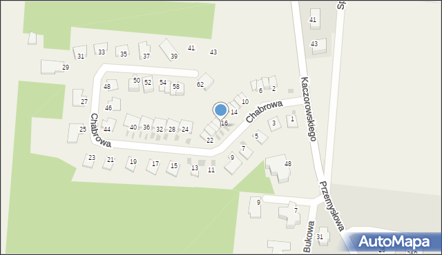 Sochonie, Chabrowa, 18, mapa Sochonie