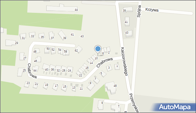 Sochonie, Chabrowa, 8, mapa Sochonie