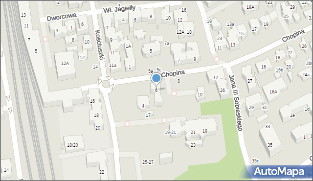 Sopot, Chopina Fryderyka, 6, mapa Sopotu