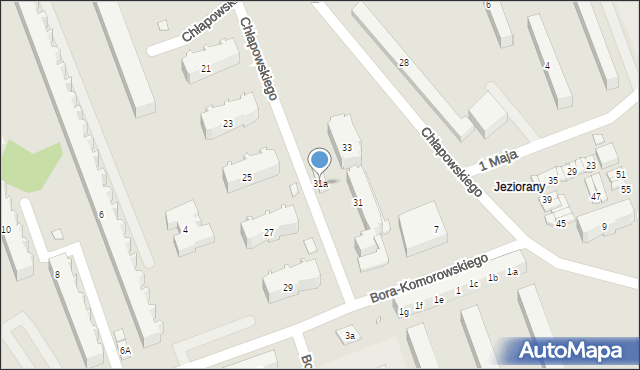 Śrem, Chłapowskiego Dezyderego, gen., 31a, mapa Śrem