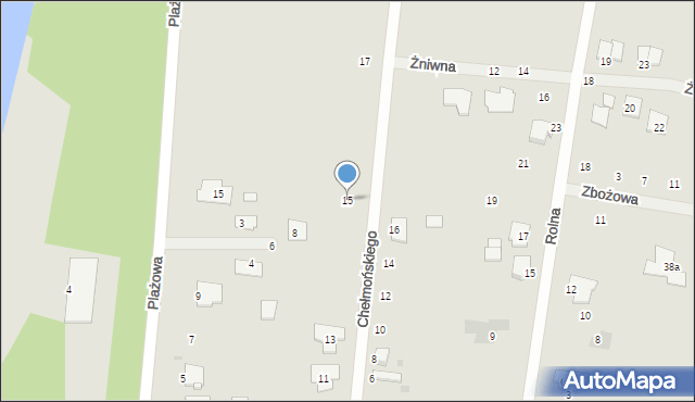 Środa Wielkopolska, Chełmońskiego Józefa, 15, mapa Środa Wielkopolska