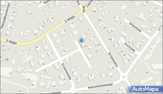 Środa Wielkopolska, Chłapowskiego Dezyderego, gen., 4, mapa Środa Wielkopolska