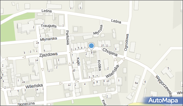 Srokowo, Chopina Fryderyka, 4, mapa Srokowo