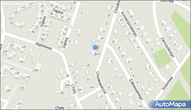 Stalowa Wola, Chodkiewicza Jana Karola, hetm., 15, mapa Stalowa Wola