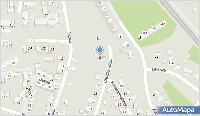 Stalowa Wola, Chodkiewicza Jana Karola, hetm., 29, mapa Stalowa Wola