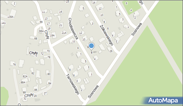 Stalowa Wola, Chodkiewicza Jana Karola, hetm., 6, mapa Stalowa Wola