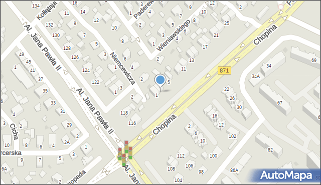 Stalowa Wola, Chopina Fryderyka, 3, mapa Stalowa Wola