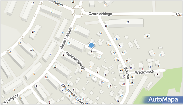 Stalowa Wola, Chudzyńskiego Bronisława, 2, mapa Stalowa Wola