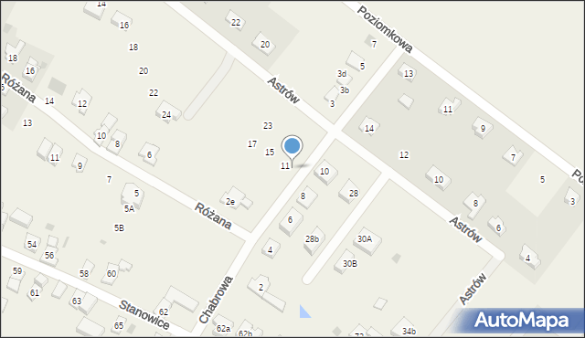 Stanowice, Chabrowa, 9, mapa Stanowice