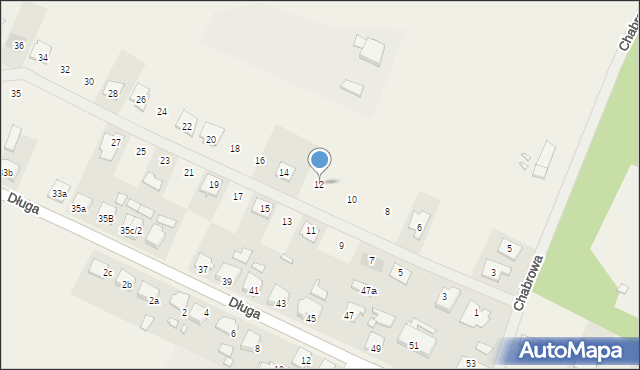 Stare Oborzyska, Chabrowa, 12, mapa Stare Oborzyska