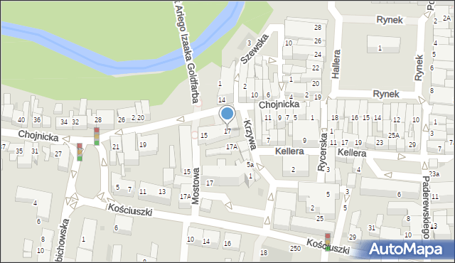 Starogard Gdański, Chojnicka, 17, mapa Starogard Gdański