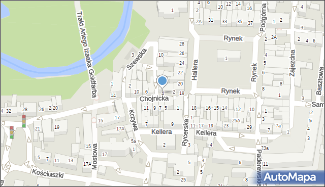 Starogard Gdański, Chojnicka, 4, mapa Starogard Gdański